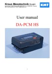 User manual DA