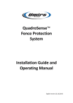 QuadroSense&trade; Fence Protection System Installation Guide and