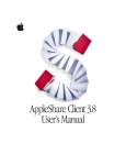 AppleShare Client 3.8 User`s Manual