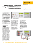 Multifunction calibration using the 7526A Precision