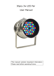 36pcs 3w LED Par User Manual