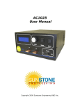 AC1025 User Manual - Sunstone Engineering