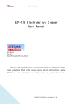 EDV-136 Electromotive Cleaner User Manual