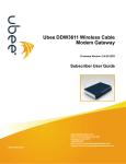 Ubee DDW3611 Wireless Cable Modem Gateway