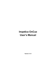 Impatica OnCue User`s Manual