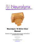 Neuralynx 18 Drive User Manual