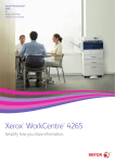 Xerox WorkCentre 4265 Brochure: Multifunction Monochrome Printer