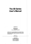 The 5B Series User`s Manual