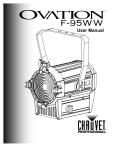 Ovation F-95WW User Manual Rev. 5