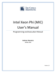 Intel Xeon Phi (MIC) User`s Manual - GPU Clusterware