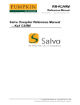 RM-KCARM Salvo Compiler Reference Manual