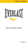 PD1-Pedometer Watch USER`S MANUAL