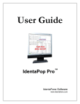 User Manual For IdentaPop Pro