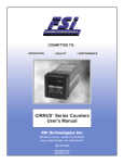 CIRRUS Series Counters User`s Manual