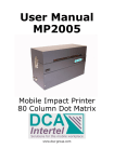 User Manual MP2005. - DCA