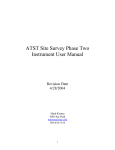 ATST Site Survey Phase Two Instrument User Manual