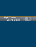 MyEZClaim User`s Guide