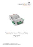 Maestro Heritage Software Tools