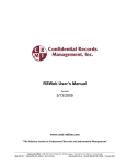 RSWeb User`s Manual - Confidential Records Management, Inc.