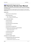 880 Harmony Remote User Manual