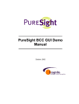 PureSight BCC GUI Demo Manual