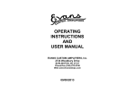 View User Manual - Evans Custom Amplifiers