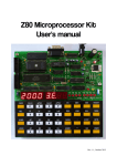 Z80 Microprocessor Kit User`s manual