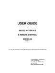 SE1822 Remote Control & Interface User Guide