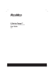 ResMed C Series Tango Manual