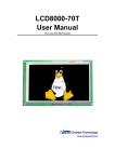 LCD8000-70T User Manual