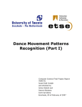 Dance Movement Patterns Recognition (Part I)