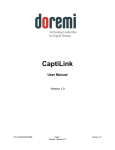 CaptiLink User Manual