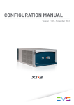 Configuration Manual - XT3 11.01