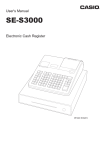 Casio SE-S3000 Manual