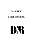 D&R Dayner User Manual