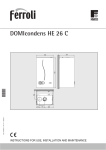 DOMIcondens HE 26c - Manual