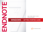 EndNote X7 Guide