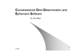 Comet/asteroid Orbit Determination and Ephemeris Software (CODES)