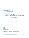 AIM mVAULT User`s Manual Version 1.2