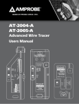 Amprobe AT-2000-A Series Wire Tracers Manual PDF