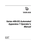 Varian 400-DS Op Man 70-9051 Rev A