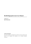 BL100 Fingerprint Lock User Manual
