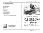 DIY Mini Press - PrintmakingWorld