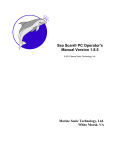 Sea Scan PC Operator`s Manual V1.8.5