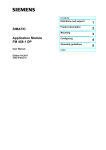 SIMATIC Application Module FM 458-1 DP - Internet