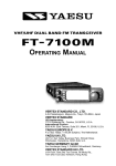 FT-7100M Operating Manual