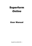 The Superform Online Handicapping Software Manual