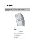 Power Xpert FMX - IEC Medium Voltage Switchgear User manual