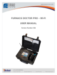 FURNACE DOCTOR PRO &ndash; WI-FI USER MANUAL