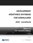 DAD - Somaliland Analytics Training Manual